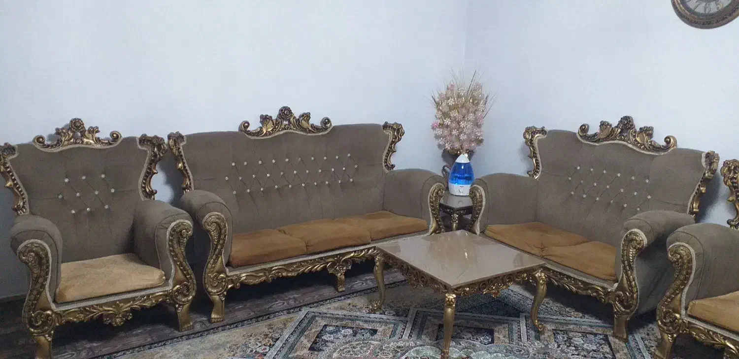 مبل ۷ نفره تمیز|مبلمان خانگی و میز عسلی|نظرآباد, شهرک فرهنگیان|دیوار