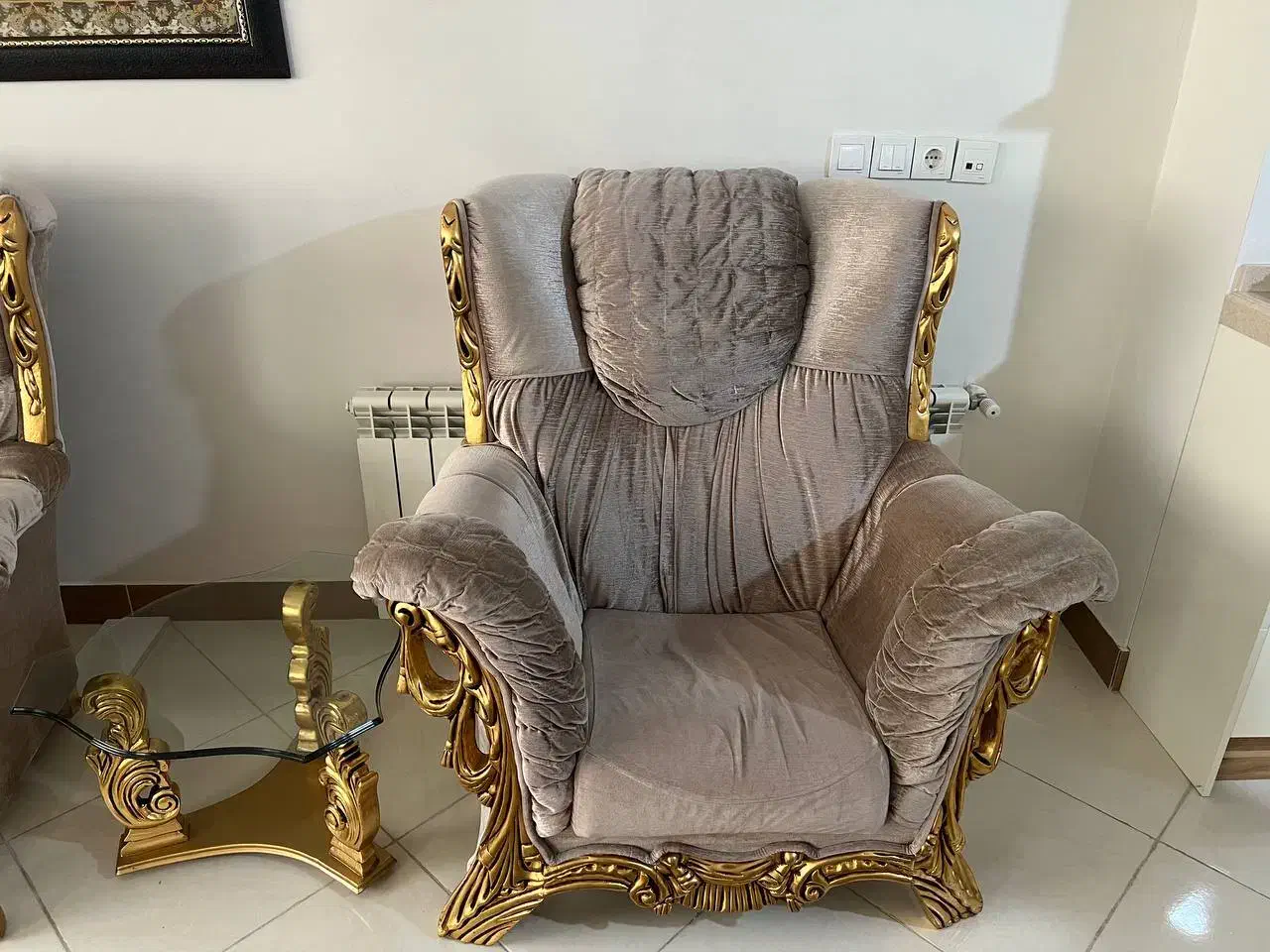 مبل ۷ نفره سالم با ۶ صندلی غذاخوری|مبلمان خانگی و میز عسلی|اسلام‌شهر, شهرک الهیه|دیوار