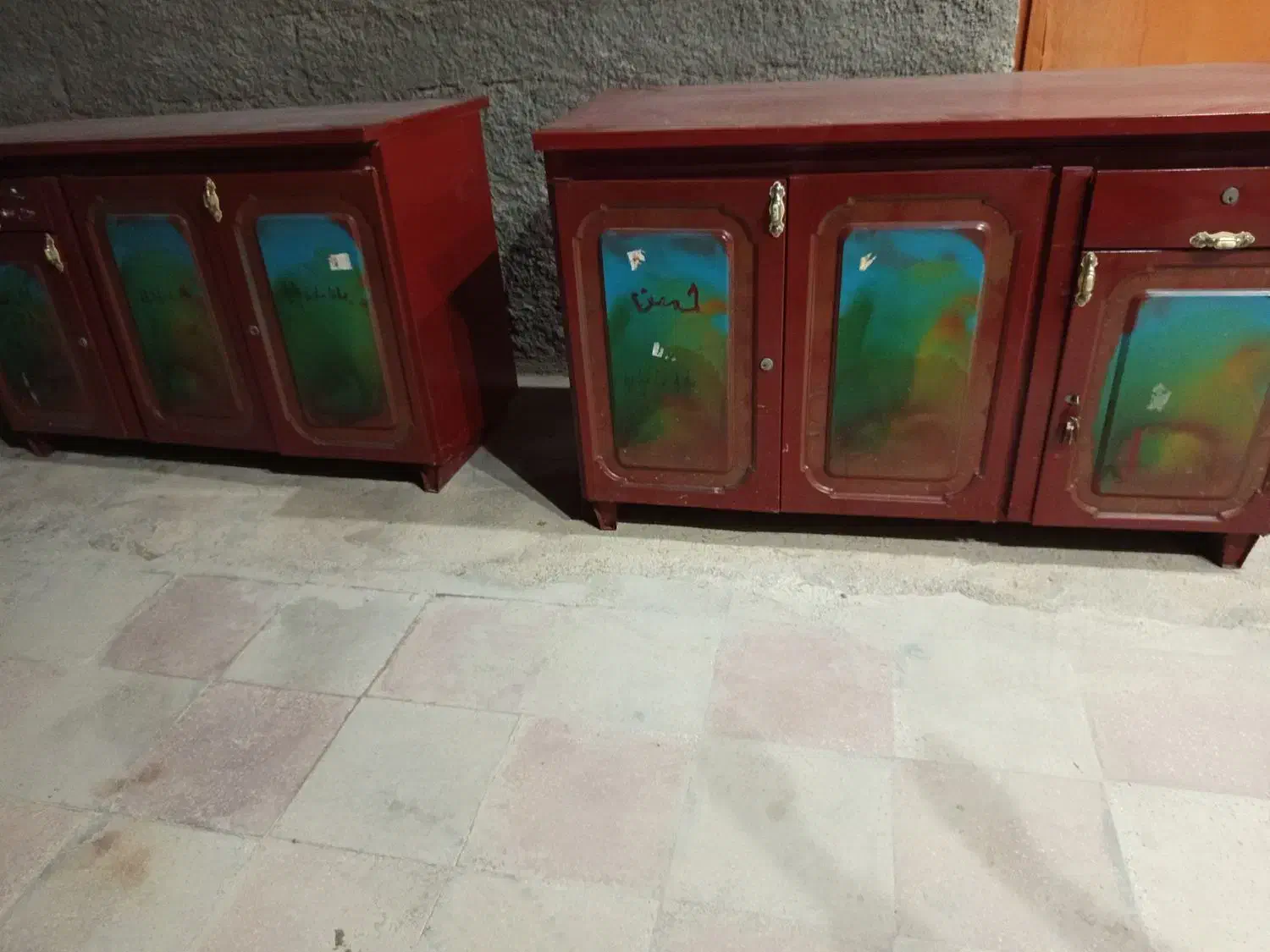 کمددو تکه ای زیررختخوابی|جاکفشی، کمد، دراور|باشت, |دیوار