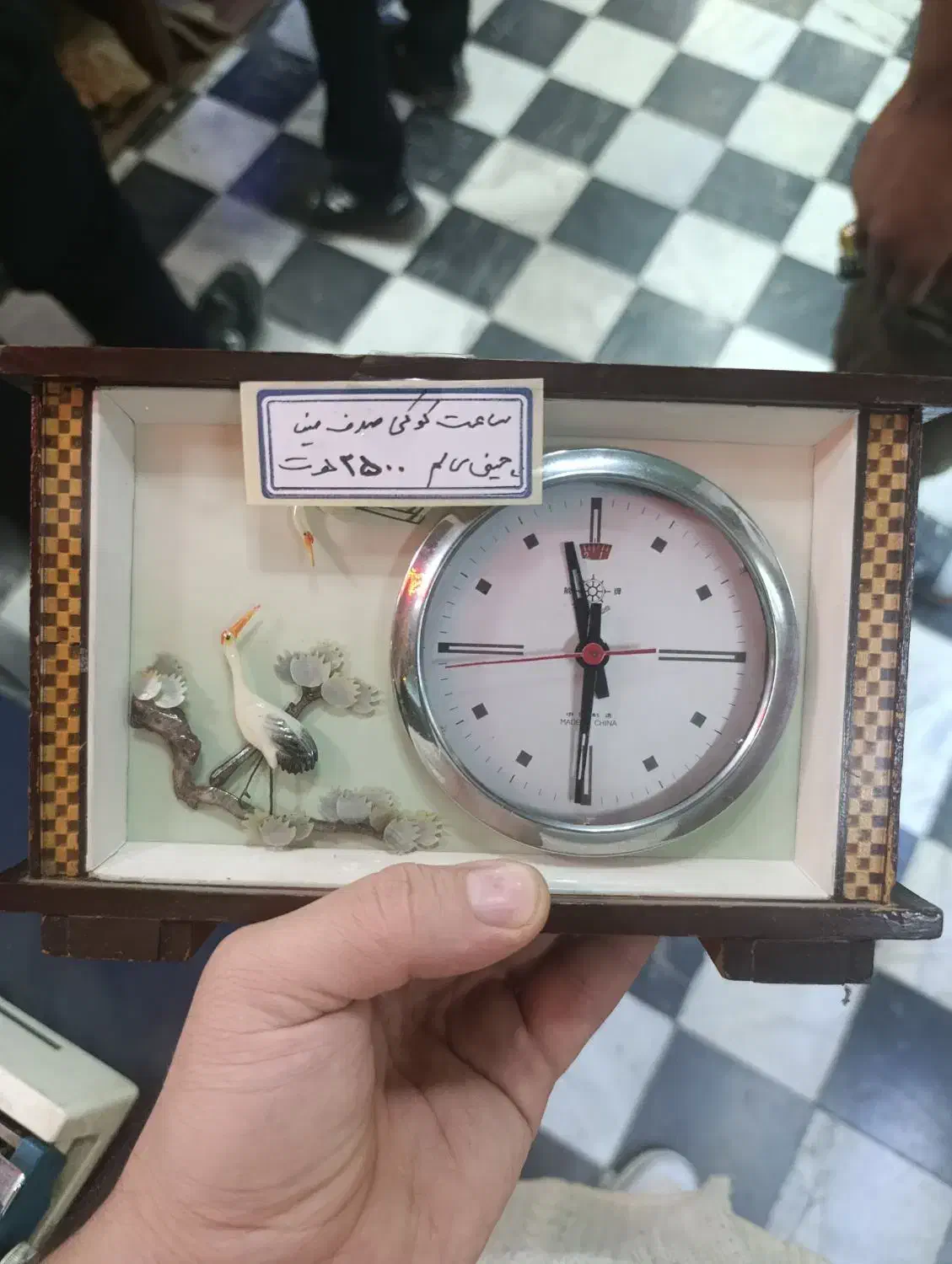 ساعت قدیمی مینا کاری چین|کلکسیون اشیاء عتیقه|ارومیه, |دیوار
