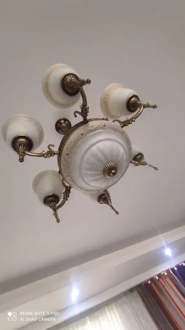 یک جفت لوستر ۶ شاخه|لوستر و چراغ آویز|فردیس, منظریه|دیوار