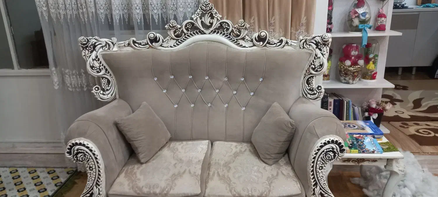 مبل استیل ۷نفره|مبلمان خانگی و میز عسلی|نسیم‌شهر, |دیوار