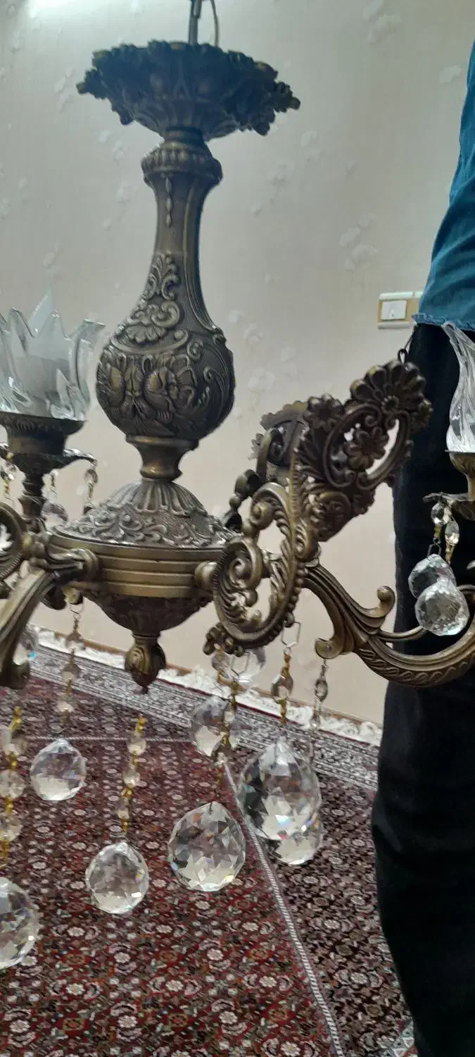 لوستر سه شاخه|لوستر و چراغ آویز|زنجان, |دیوار