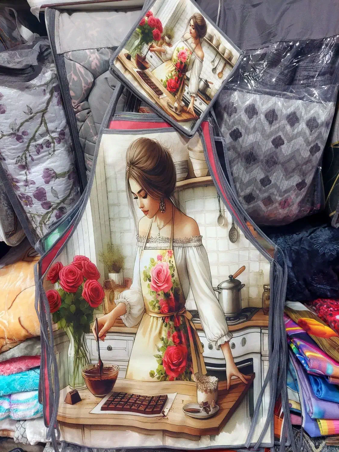 طرحهای متنوع وبه روز پیشبند اشپزخانه ودستگیره|سفره، حوله، دستمال آشپزخانه|تربت جام, یحیی آباد|دیوار