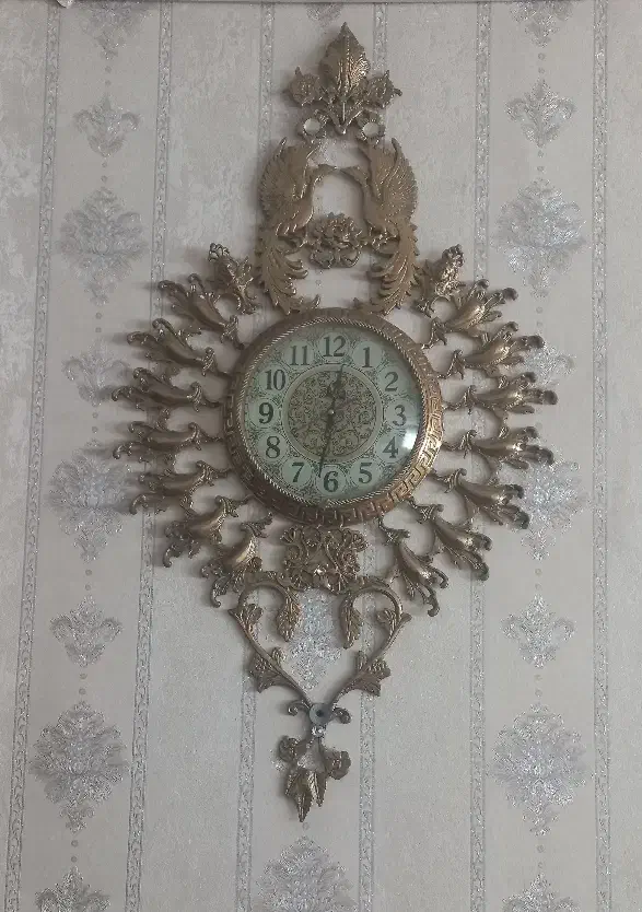 ساعت برنز .برنزی|ساعت دیواری و تزئینی|تبریز, |دیوار