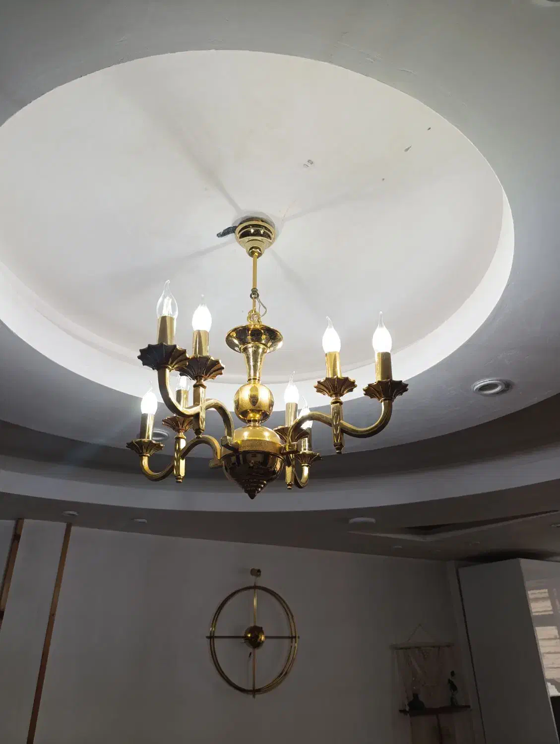 لوستر برنجی|لوستر و چراغ آویز|پاکدشت, پاکدشت (مامازند)|دیوار