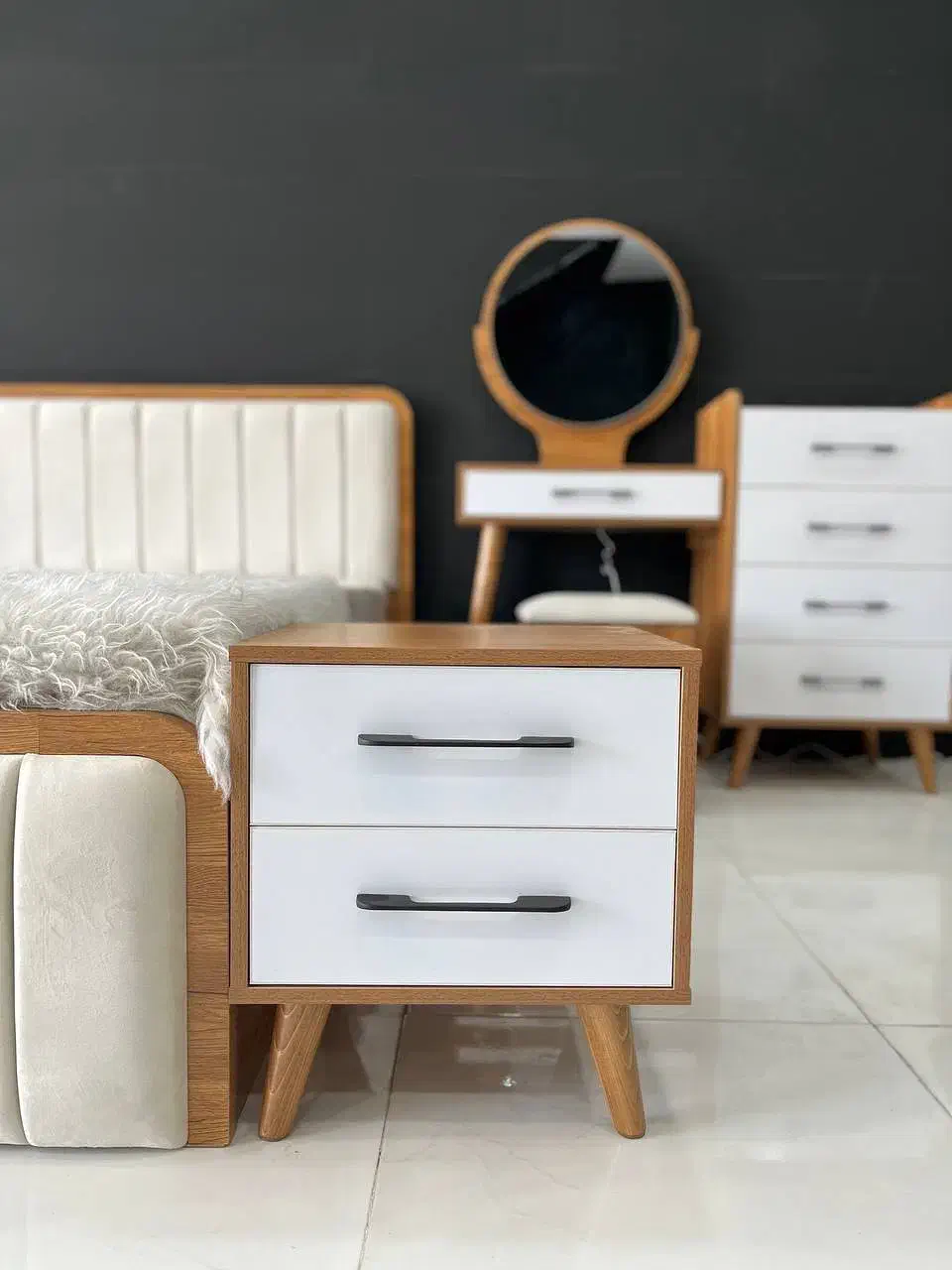 تختخواب **سرویس خواب دونفره وتک نفره شهرآرا|تخت و سرویس خواب|دورود, |دیوار