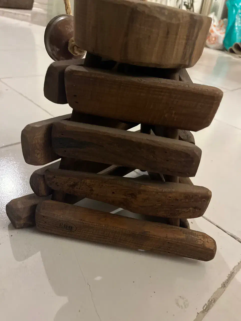 لوستر اسپرت شیک چوبی|لوستر و چراغ آویز|تهران, میرداماد|دیوار