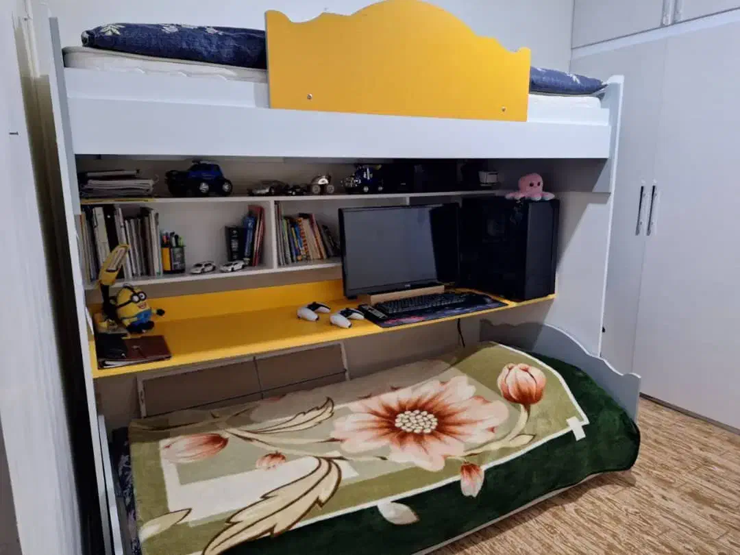 تخت دو طبقه درجه یک|تخت و سرویس خواب|شاهین‌شهر, فردوسی|دیوار