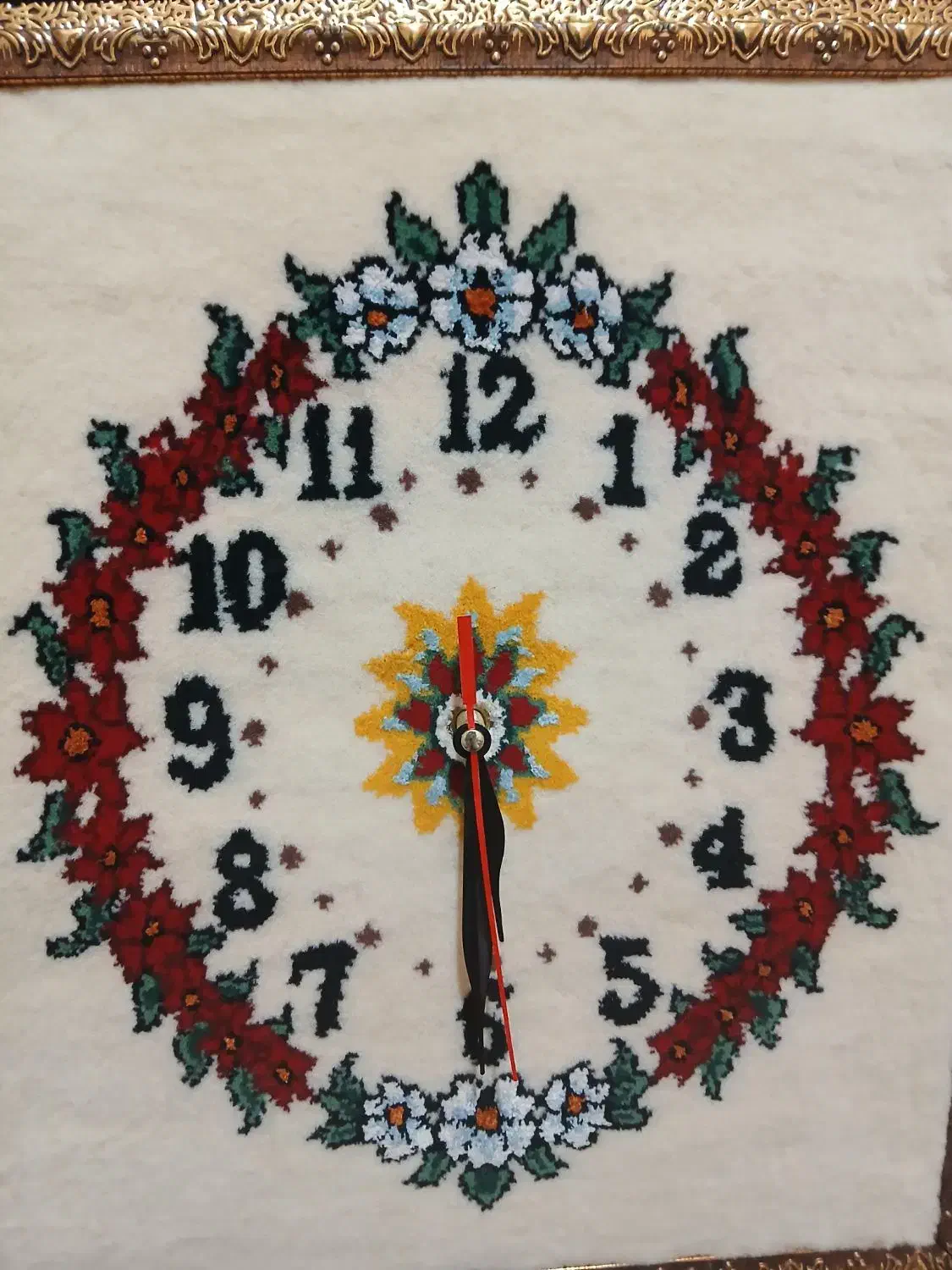 فرش دستبافت ساعت|ساعت دیواری و تزئینی|بیجار, |دیوار