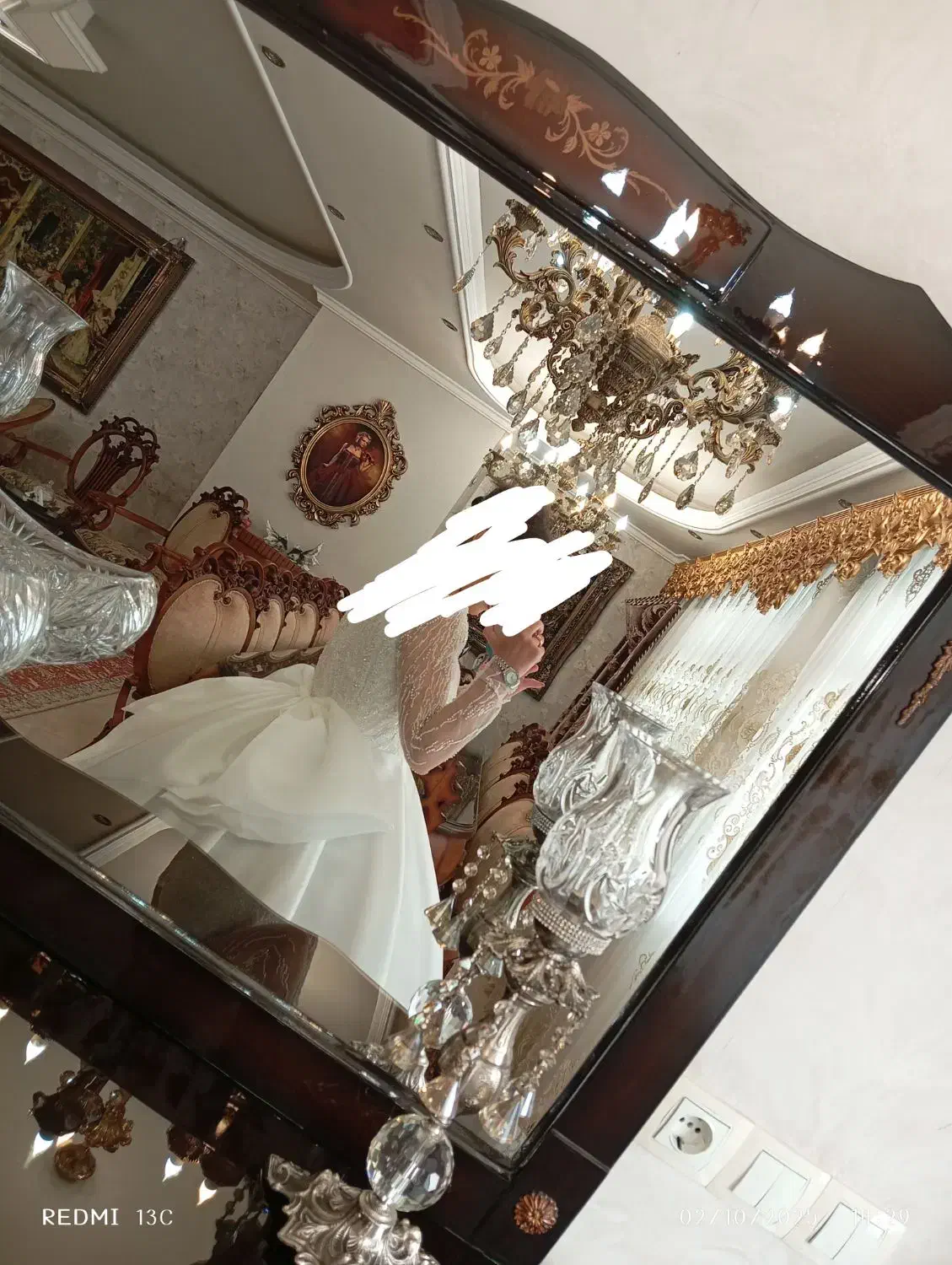 لباس عروس و تور سر کاملا تازه و نو|لباس|تبریز, |دیوار