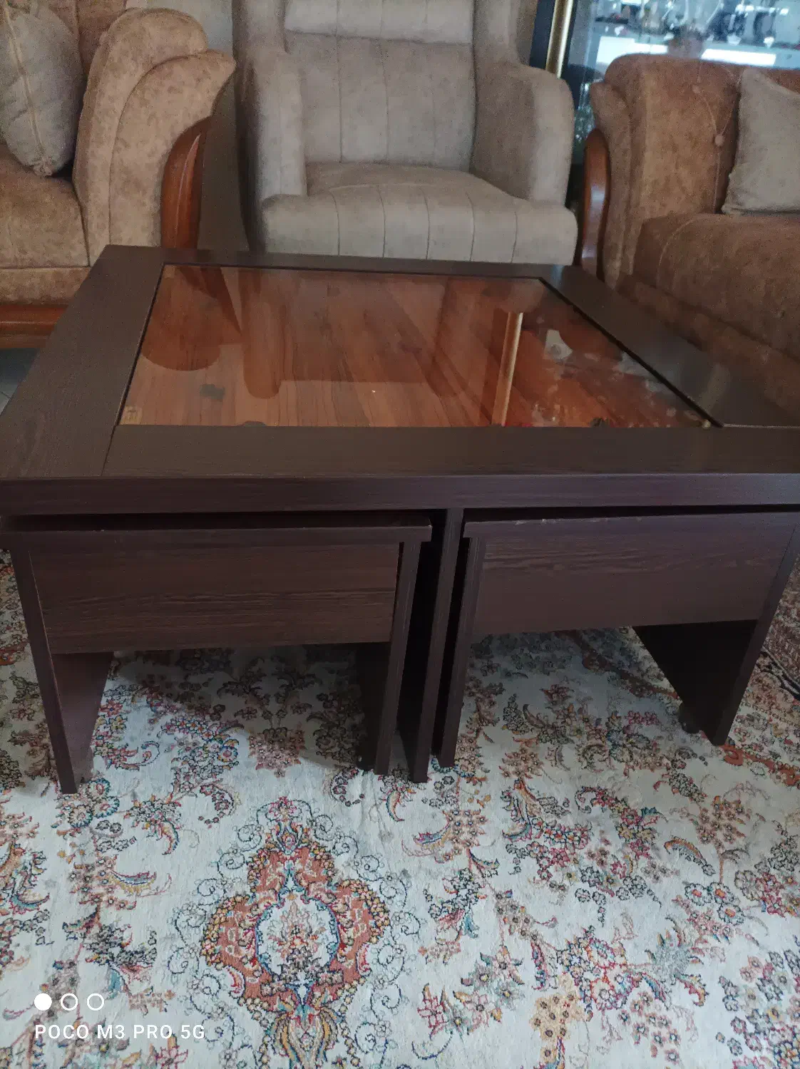 میز عسلی کاملا سالم|مبلمان خانگی و میز عسلی|لاهیجان, شیشه گران|دیوار