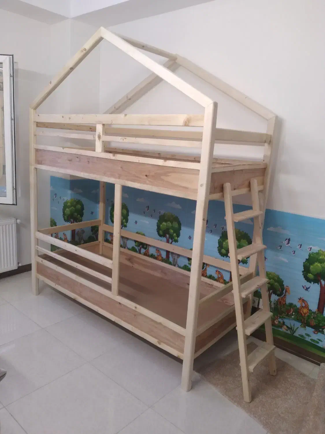 تخت تمام چوب کودک و نوجوان|تخت و سرویس خواب|کرج, کمالشهر|دیوار