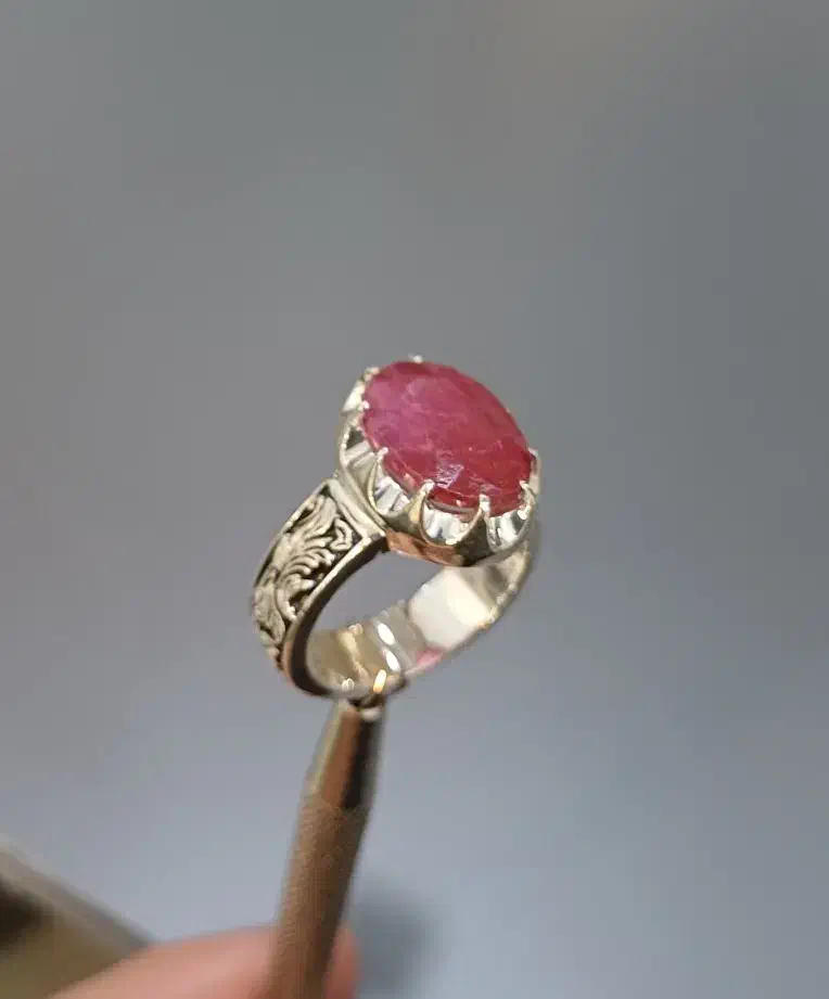 انگشتر دستساز نقره یاقوت سرخ آفریقا|جواهرات|گرگان, |دیوار