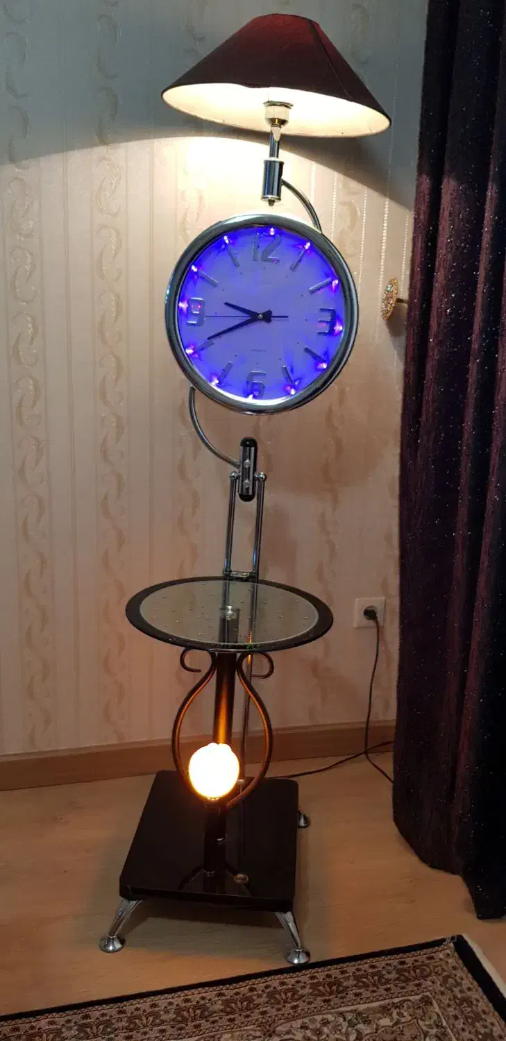 آباژور ایستاده ساعت دار و چراغ خواب و میز|چراغ خواب و آباژور|ارومیه, |دیوار