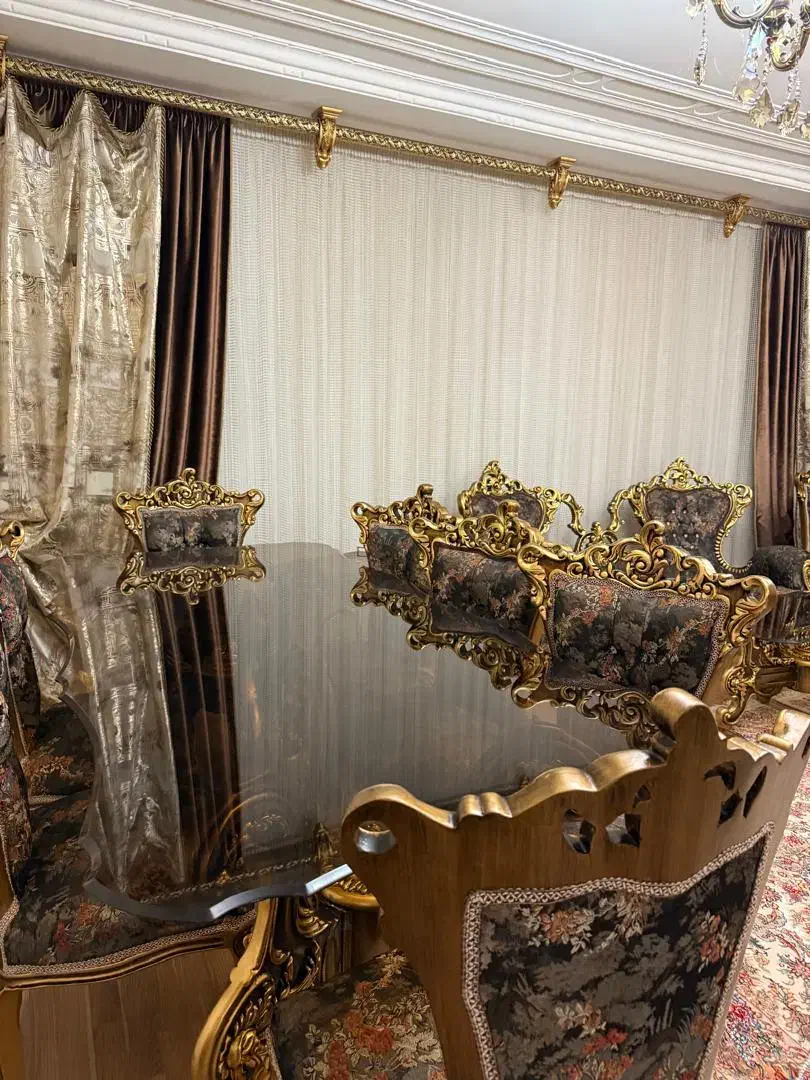 مبل سلطنتی 7 نفره به همراه غذاخوری 8 نفره|مبلمان خانگی و میز عسلی|سلماس, |دیوار