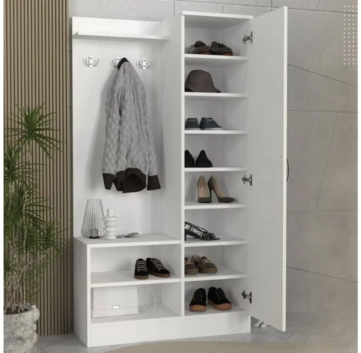 رختکن و جاکفشی با آینه قدی کشو دار|جاکفشی، کمد، دراور|تهران, شهرک غرب|دیوار