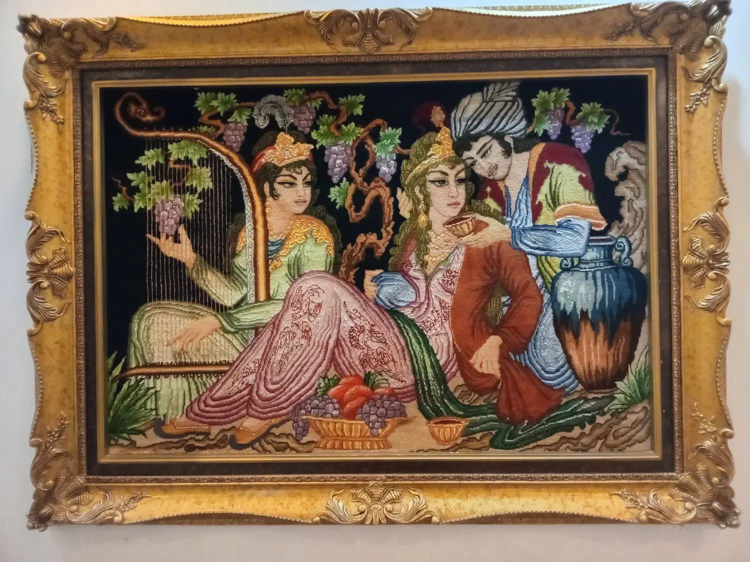 تابلو فرش دستبافت تبریز|تابلو فرش|آفتاب, |دیوار