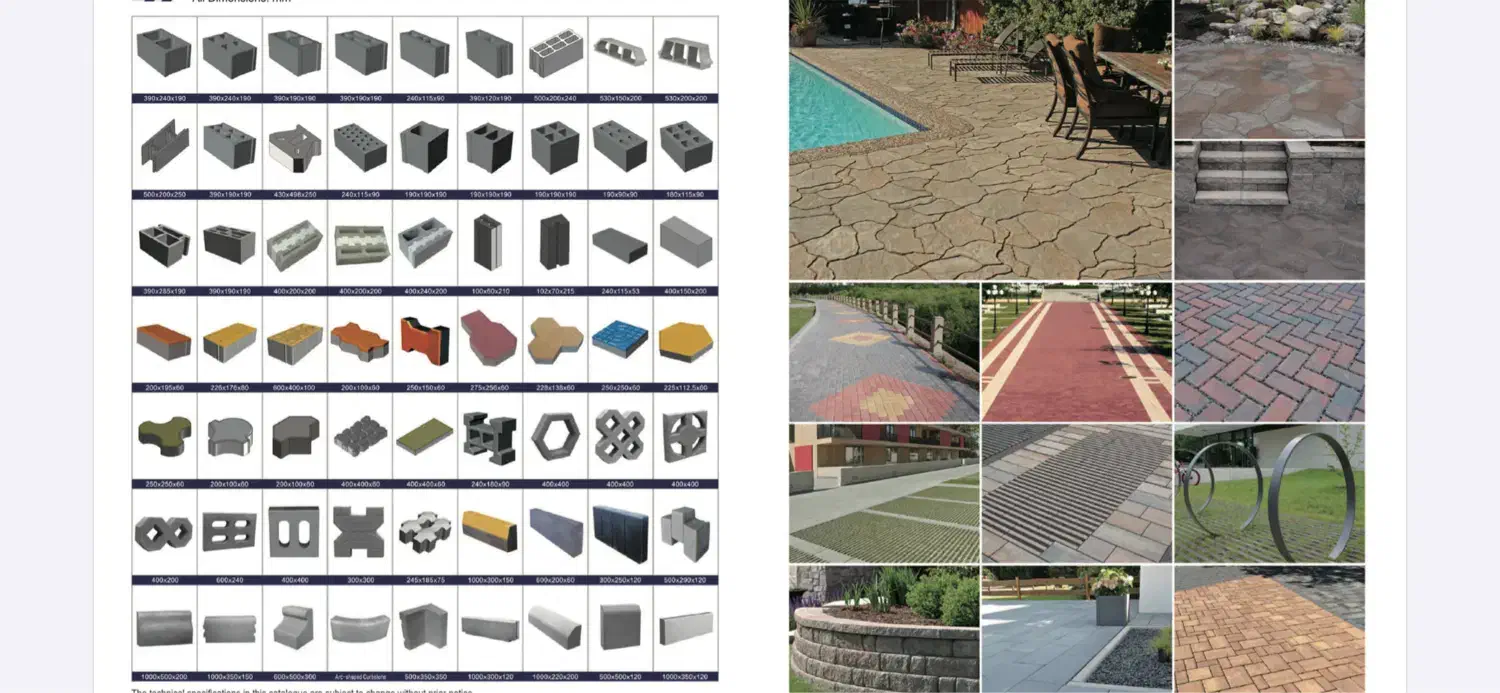 دستگاه تولید کف پوش و بلوک سیمانی|مصالح و تجهیزات ساختمان|کهریزک, |دیوار