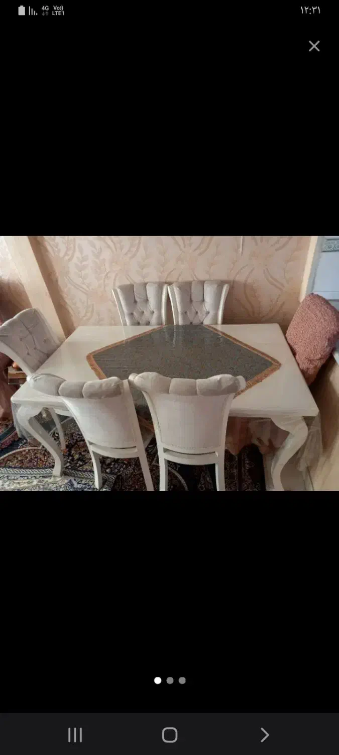 میز ناهار خوری ۶ نفره|میز و صندلی غذاخوری|تهران, تسلیحات|دیوار