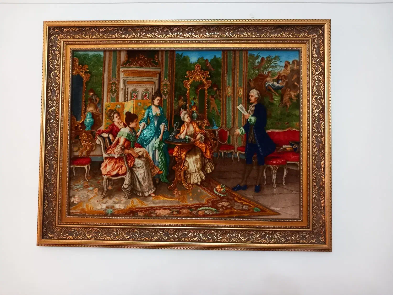 تابلو فرش دست بافت طرح شاعر جوان|تابلو فرش|تهران, نظامآباد|دیوار