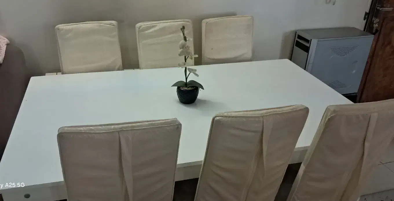 میز نهار خوری ۶ نفره بسیار محکم و سالم|میز و صندلی غذاخوری|تهران, پردیسان|دیوار