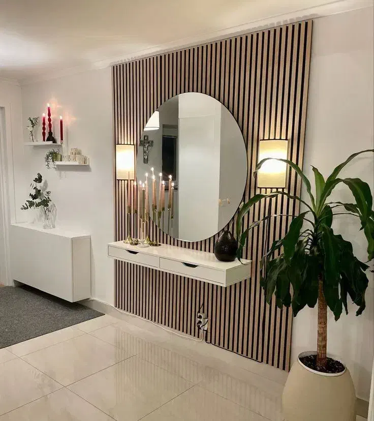 آینه قدی گرد بکلایت نئون|آینه|مشهد, حجت|دیوار