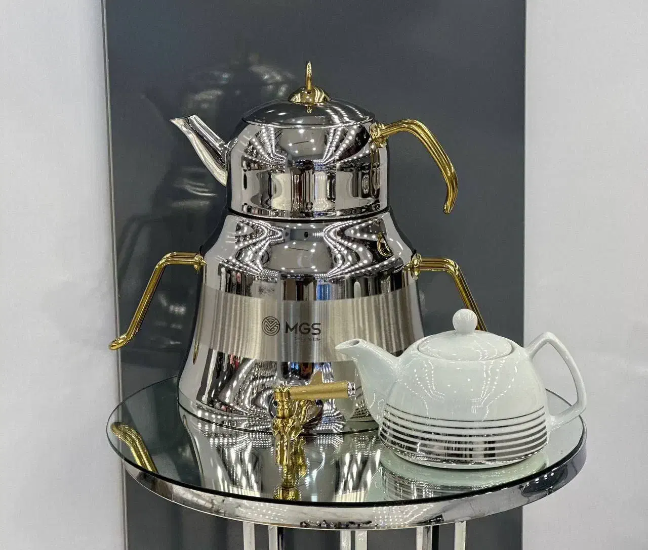 کتری و قوری شیردار استیل|قوری، کتری، قهوه‌ساز دستی|بندر انزلی, لیچارگی حسن رود|دیوار