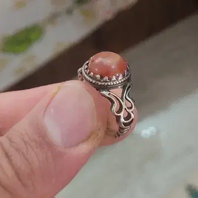 انگشتر نقره عقیق|جواهرات|اردکان, |دیوار