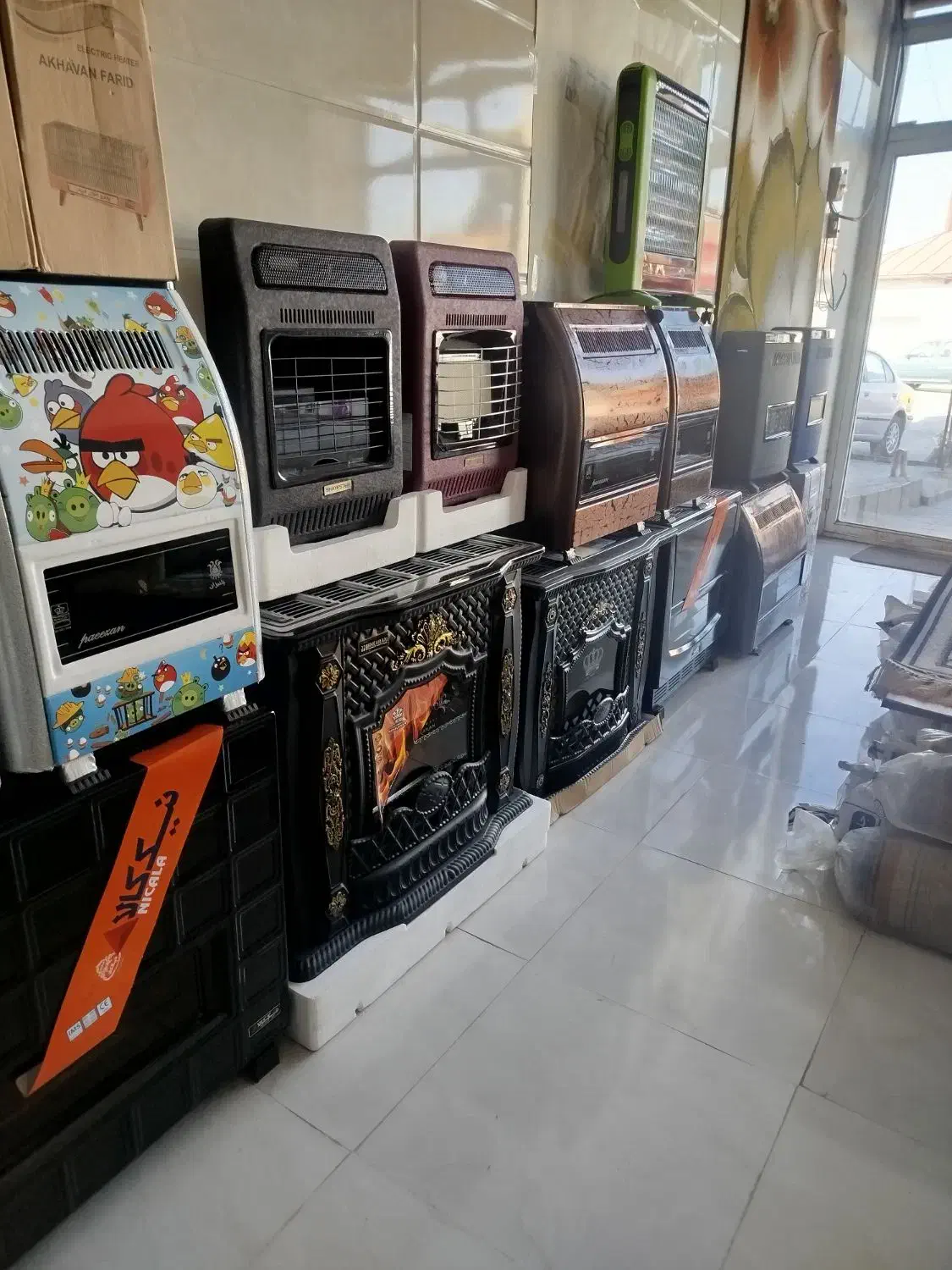 پخش بخاری گازی در انواع مدل|بخاری، هیتر، شومینه|ارومیه, |دیوار