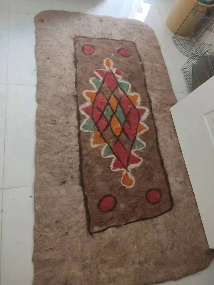 ۳عدد نمد دست بافت کاملا نو وزیبا|فرش|اهواز, کوی مهدیس|دیوار