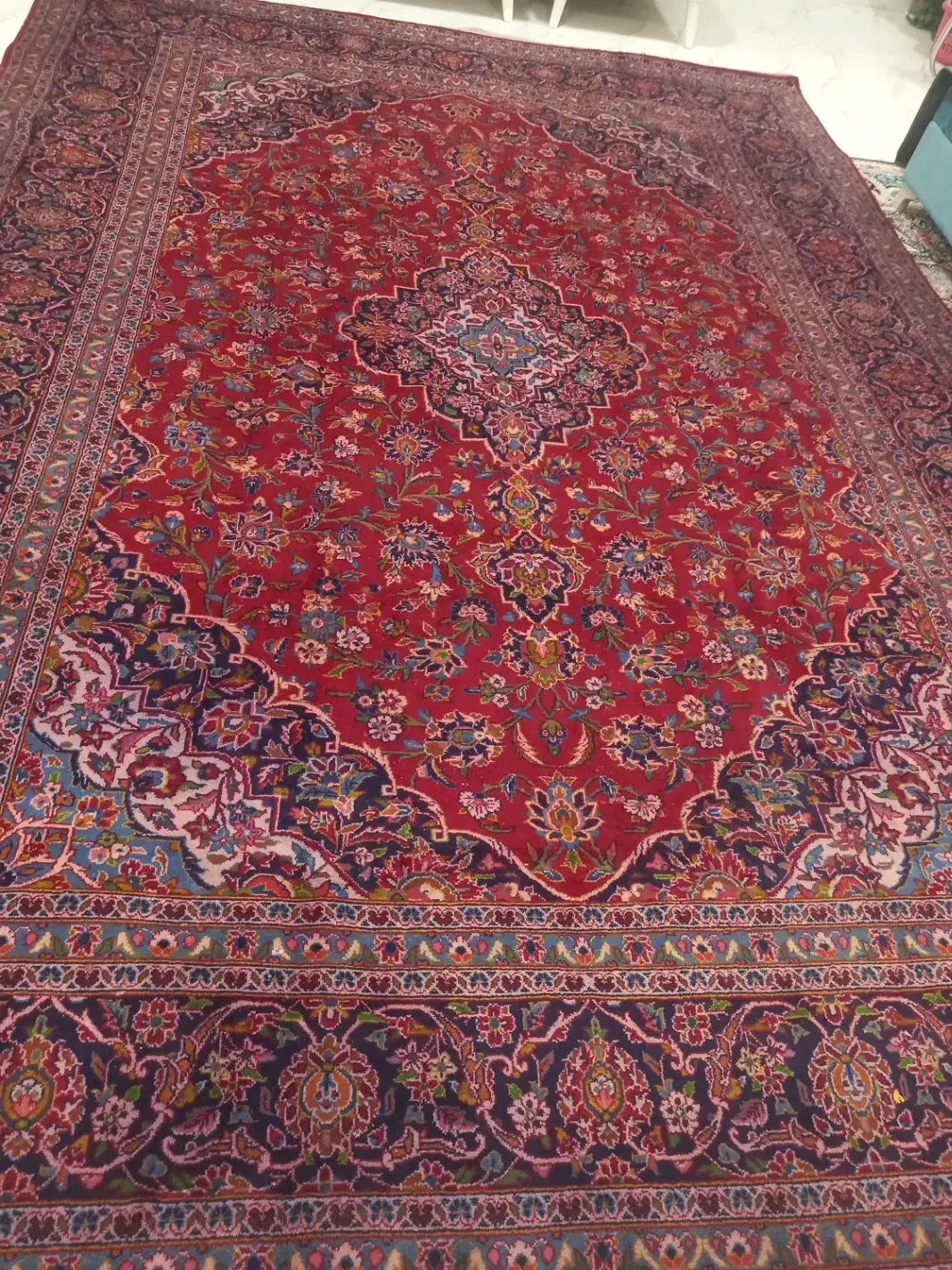 یک تخته فرش ۱۲ متری دست بافت|فرش|ازنا, |دیوار