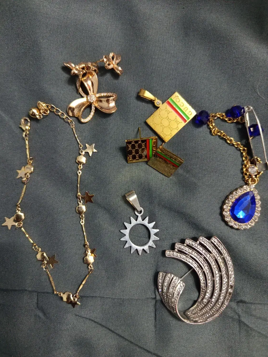 پابند ستاره رنگ ثابت و چند تا گل|بدلیجات|مشهد, تربیت (صدف)|دیوار