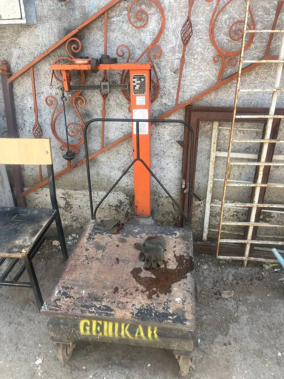 باسکول 500 کیلویی سنگی|ابزارآلات|همدان, |دیوار