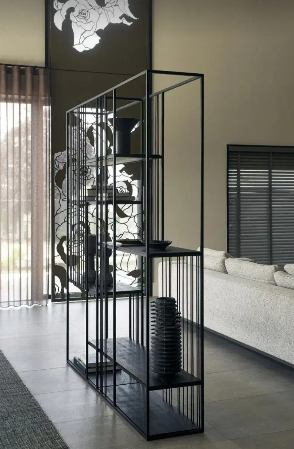 قفسه ، پارتیشن چوب فلز مدرن|کتابخانه، شلف، قفسه‌های دیواری|تهران, پاسداران|دیوار