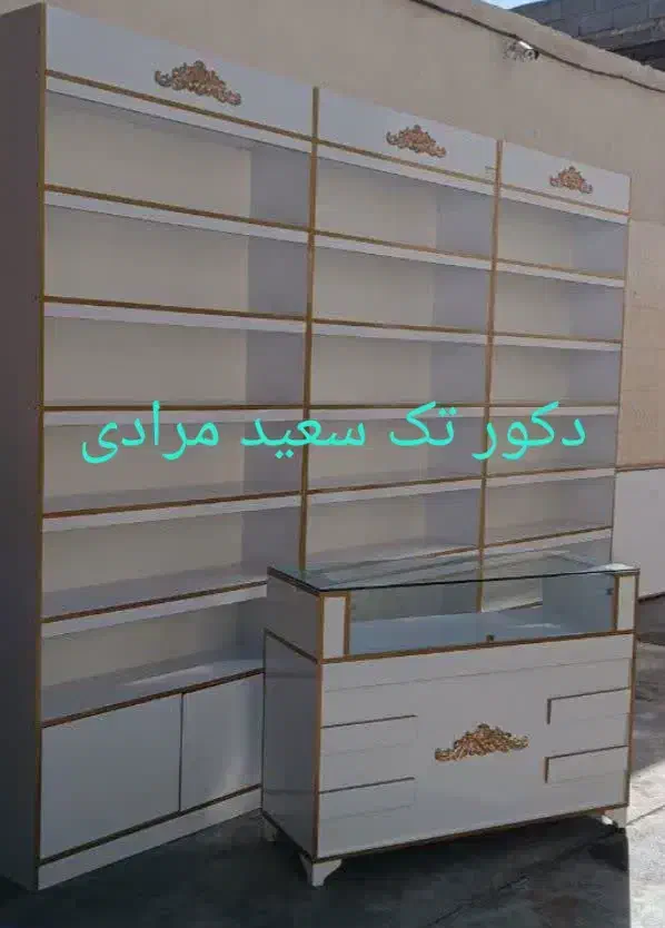 قفسه u5ویترینt4دکور ر k1 میز پیشخوانs8|فروشگاه و مغازه|فردیس, فردیس|دیوار