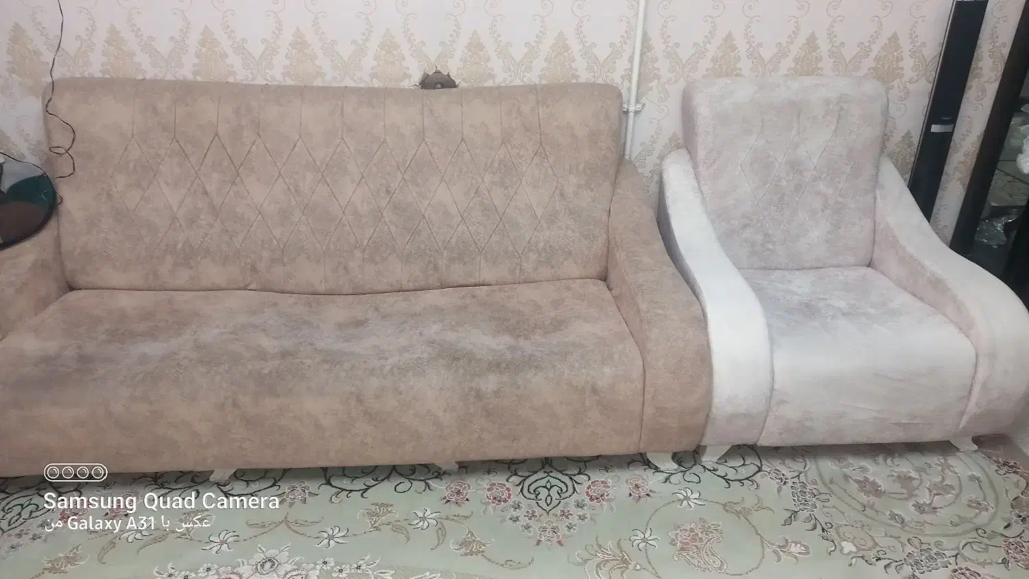 مبل ۷ نفره|مبلمان خانگی و میز عسلی|دوگنبدان, |دیوار