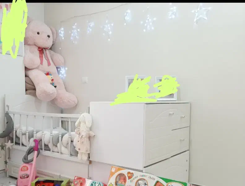 سرویس خواب کودک|تخت و سرویس خواب|ری, علایین|دیوار