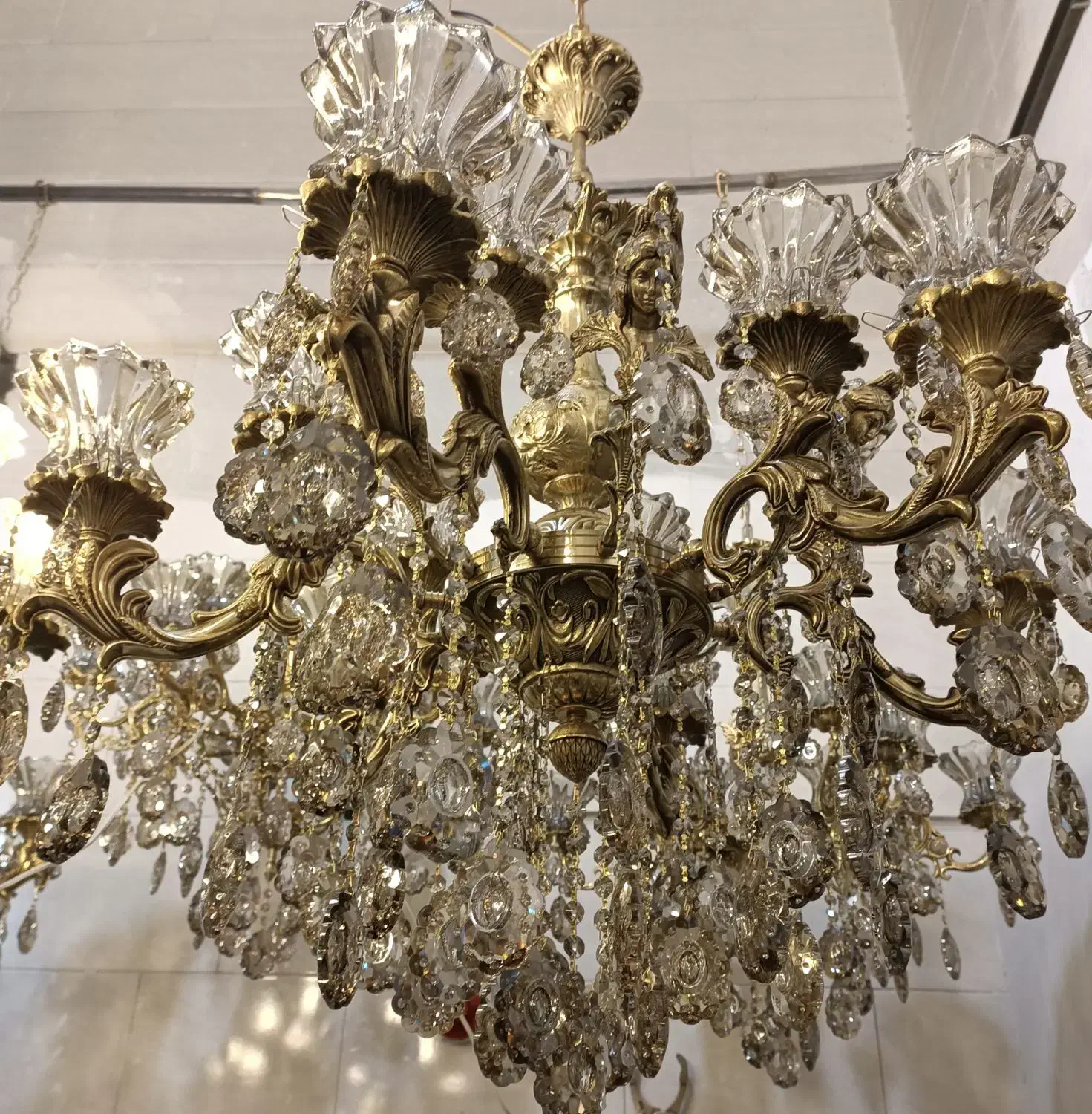 لوستر برنز. مدل ستاره ۴۷۳|لوستر و چراغ آویز|قم, خداکرم|دیوار