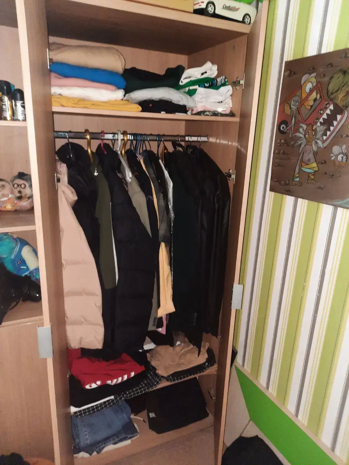 کمدوقفسه ی کتاب|کتابخانه، شلف، قفسه‌های دیواری|قم, شهرک قدس|دیوار