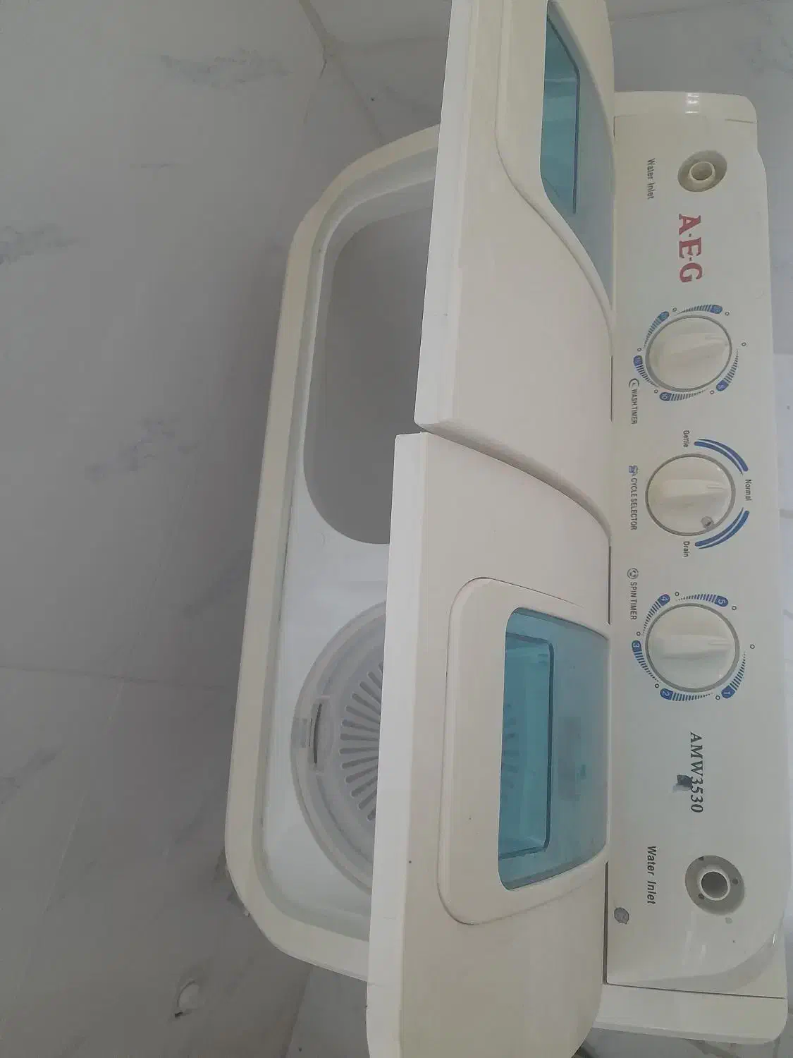 کهنه شور دوقلو مارک aeg|ماشین لباسشویی و خشککن لباس|گلپایگان, |دیوار