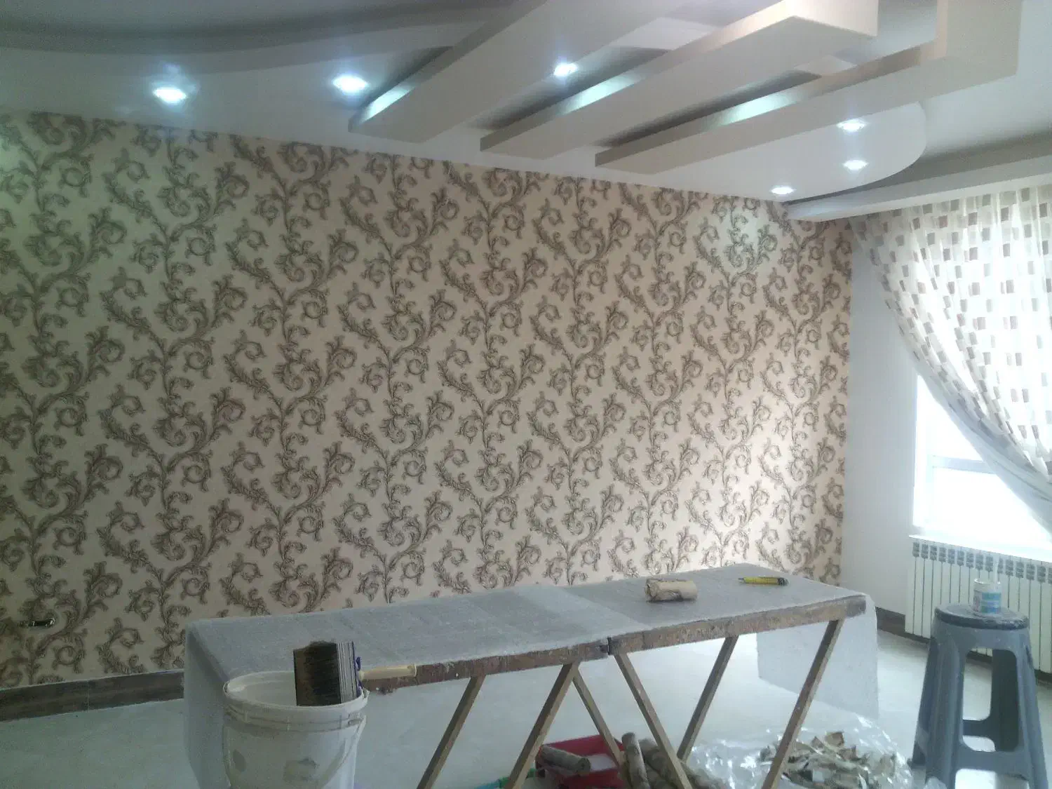 نصب وترمیم کاغذ دیواری|خدمات پیشه و مهارت|بیرجند, |دیوار