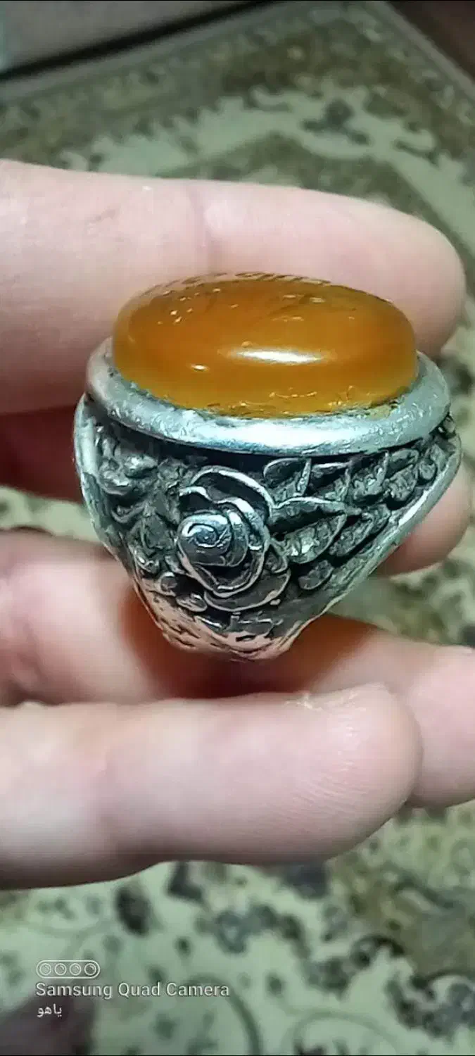 انگشتر نقره عقیق ناب یمنی کهنه|جواهرات|تیران, |دیوار