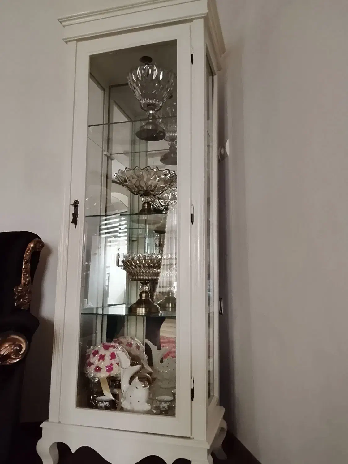 بوفه چوبی|بوفه، ویترین، کنسول|میانه, |دیوار