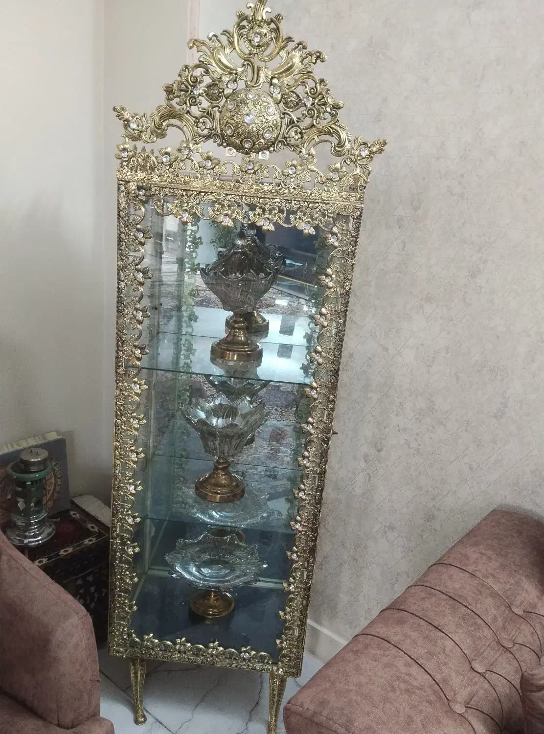 بوفه برنز در حد نو|بوفه، ویترین، کنسول|تهران, آذری|دیوار