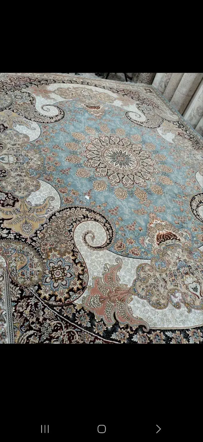 ۳تا فرش آبی یک نقش|فرش|گنبد کاووس, |دیوار