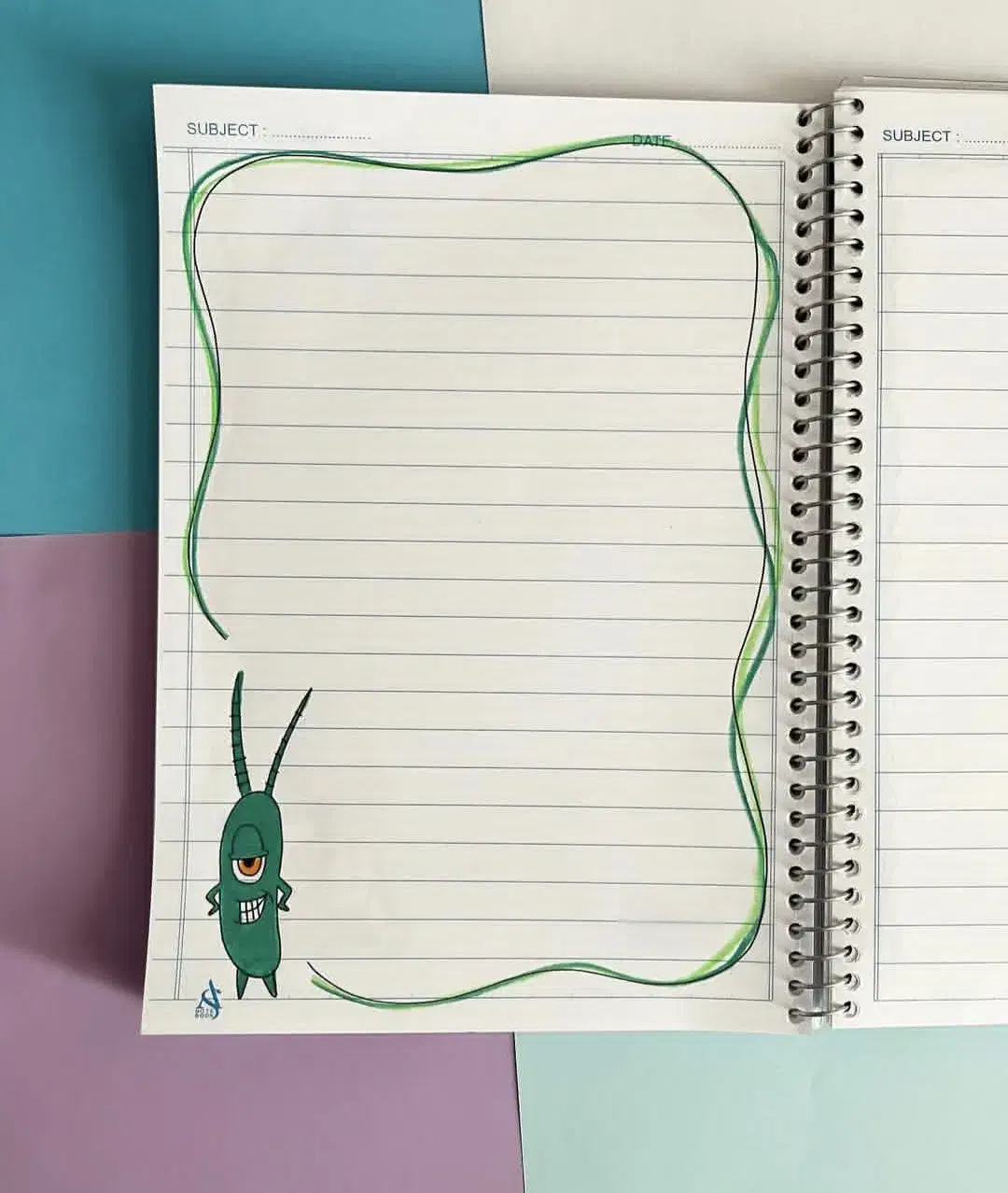 نقاشی دفتر مشق و حروف الفبا و ریاضی|خدمات آموزشی|جهرم, |دیوار