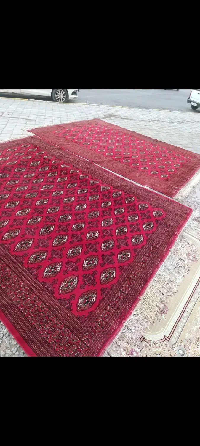 یک جفت فرش ۹متری دست بافت دست دوم|فرش|اصفهان, بهارستان|دیوار