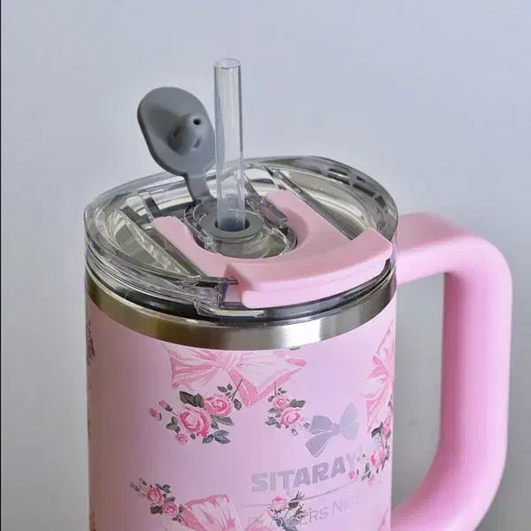 تراول ماگ (تامبلر گلدار)|ظروف نگهدارنده، پلاستیکی، یک‌بارمصرف|تهران, فردوس|دیوار