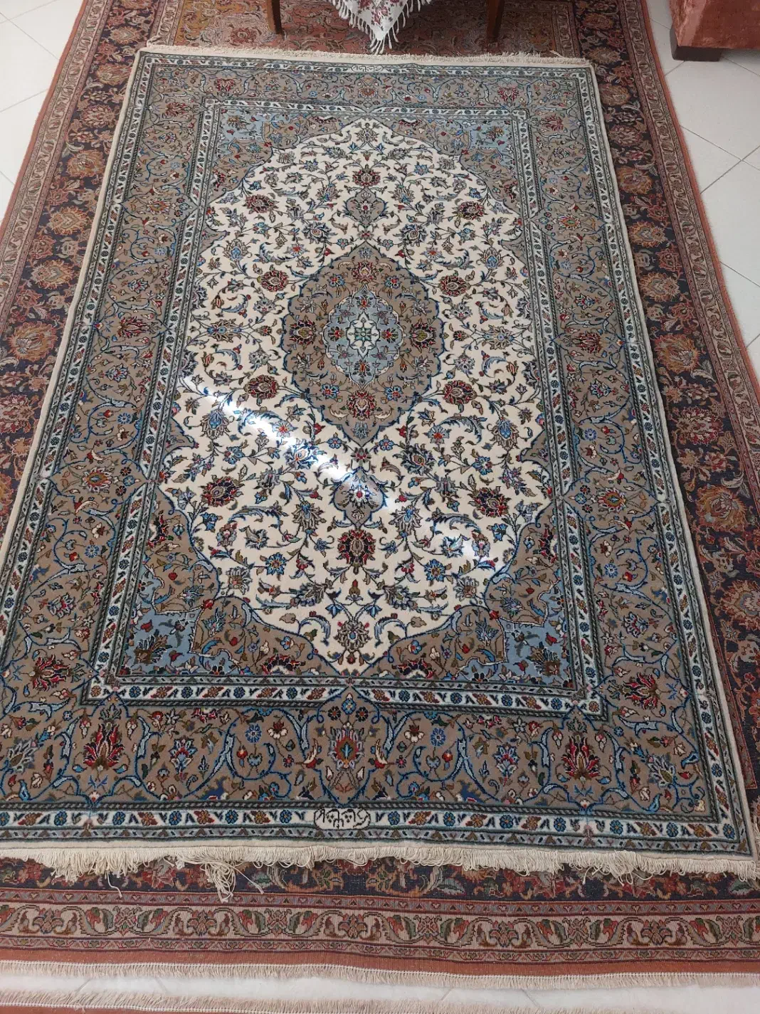 دو عدد قالیچه کاشان شادسر|فرش|تهران, مینی‌سیتی (شهرک نفت)|دیوار